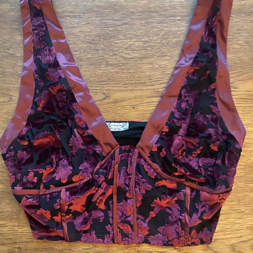 Bustier style crop top